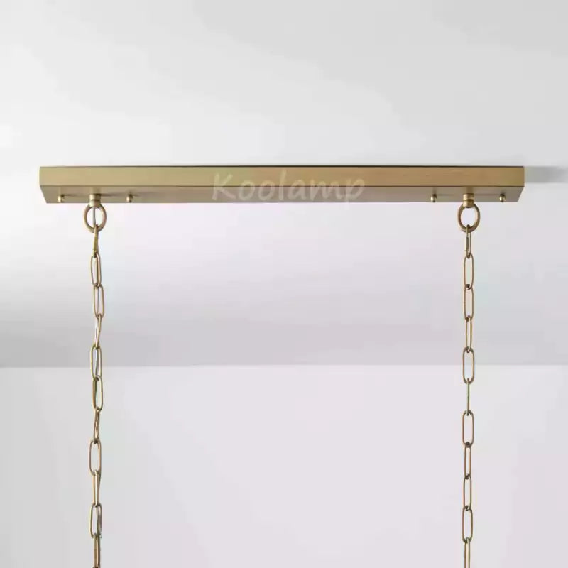 Leylanda Tiered Rectangular Crystal Chandelier