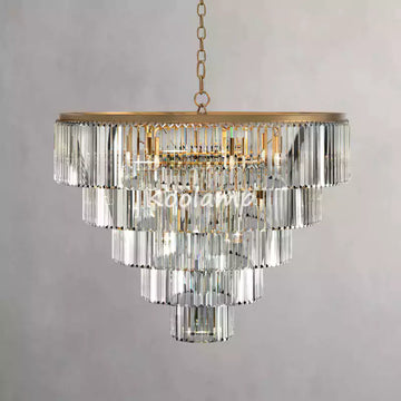 Leylanda Tiered Round Crystal Chandelier
