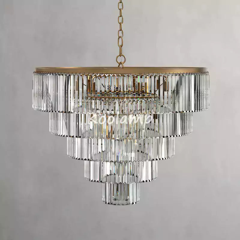 Leylanda Tiered Round Crystal Chandelier