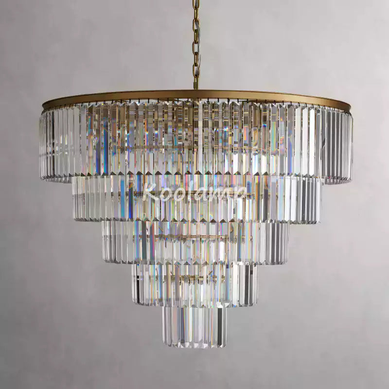 Leylanda Tiered Round Crystal Chandelier