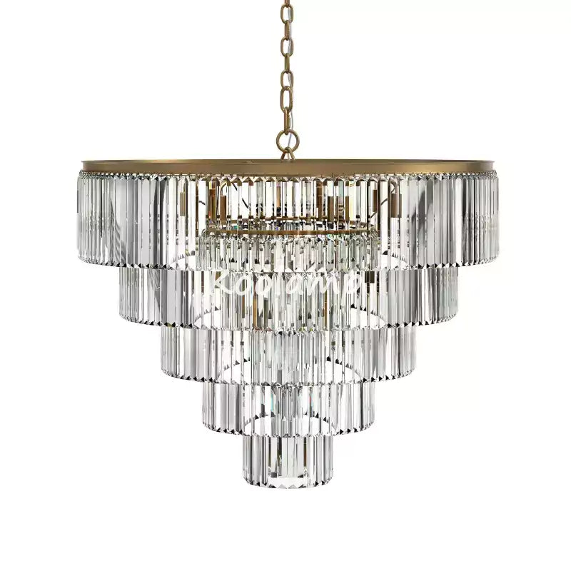Leylanda Tiered Round Crystal Chandelier