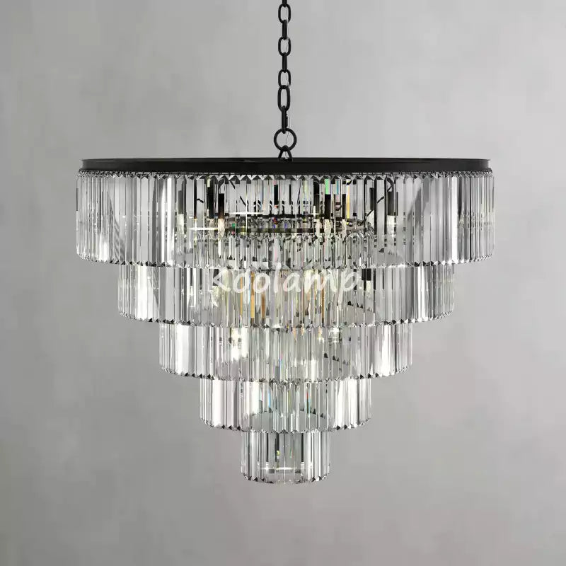 Leylanda Tiered Round Crystal Chandelier