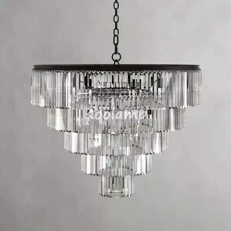 Leylanda Tiered Round Crystal Chandelier