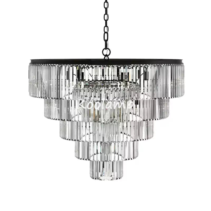 Leylanda Tiered Round Crystal Chandelier