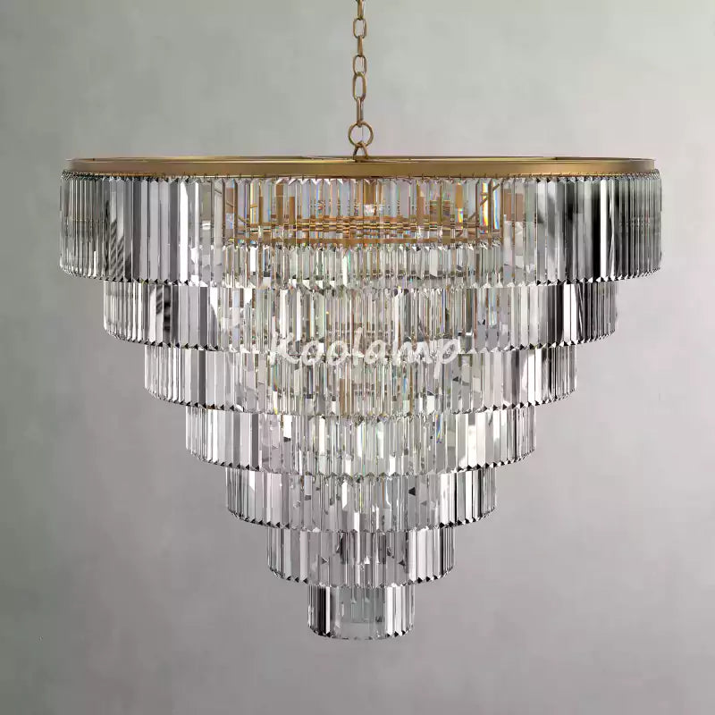 Leylanda Tiered Round Crystal Chandelier
