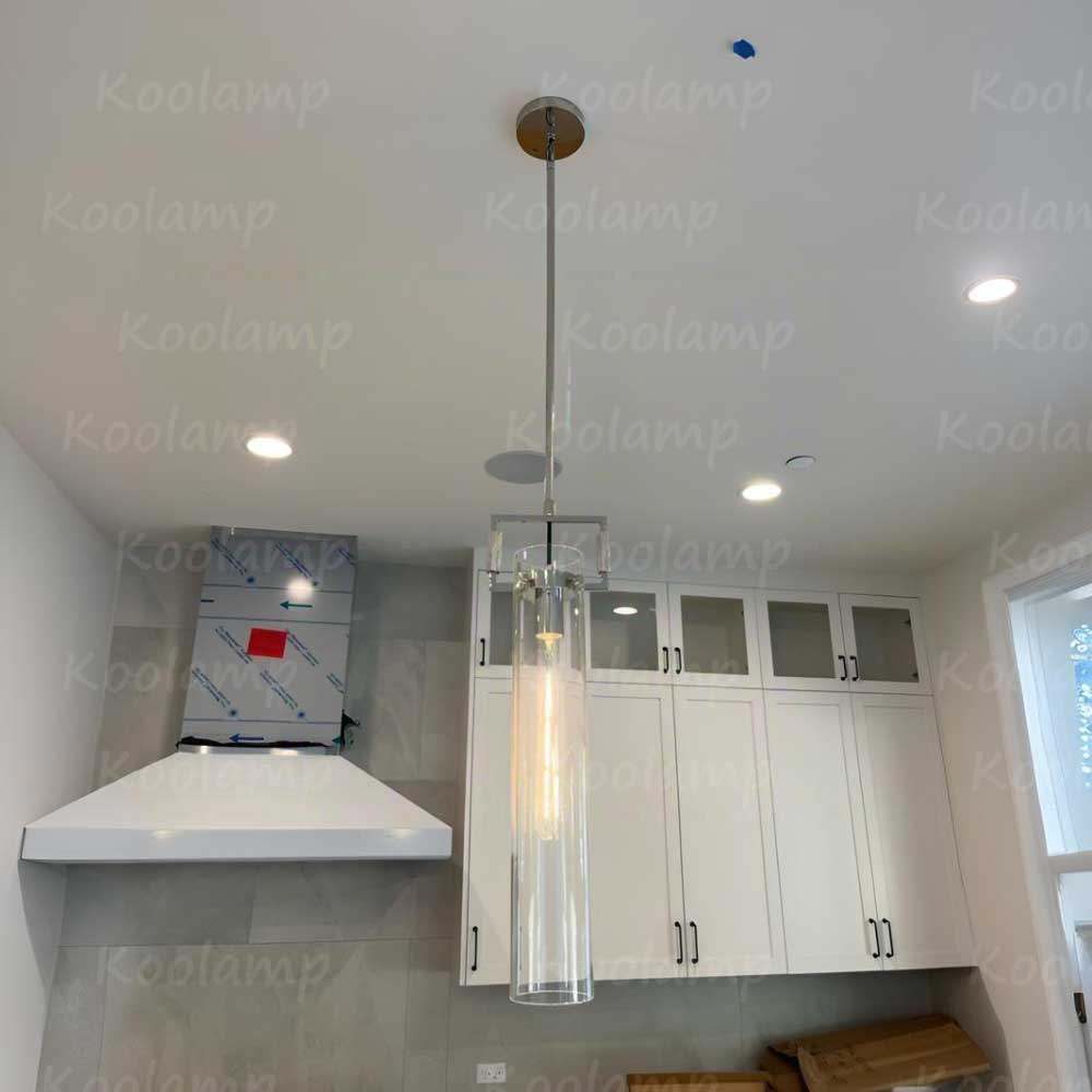 KL Machine Glass Cylinder Pendant