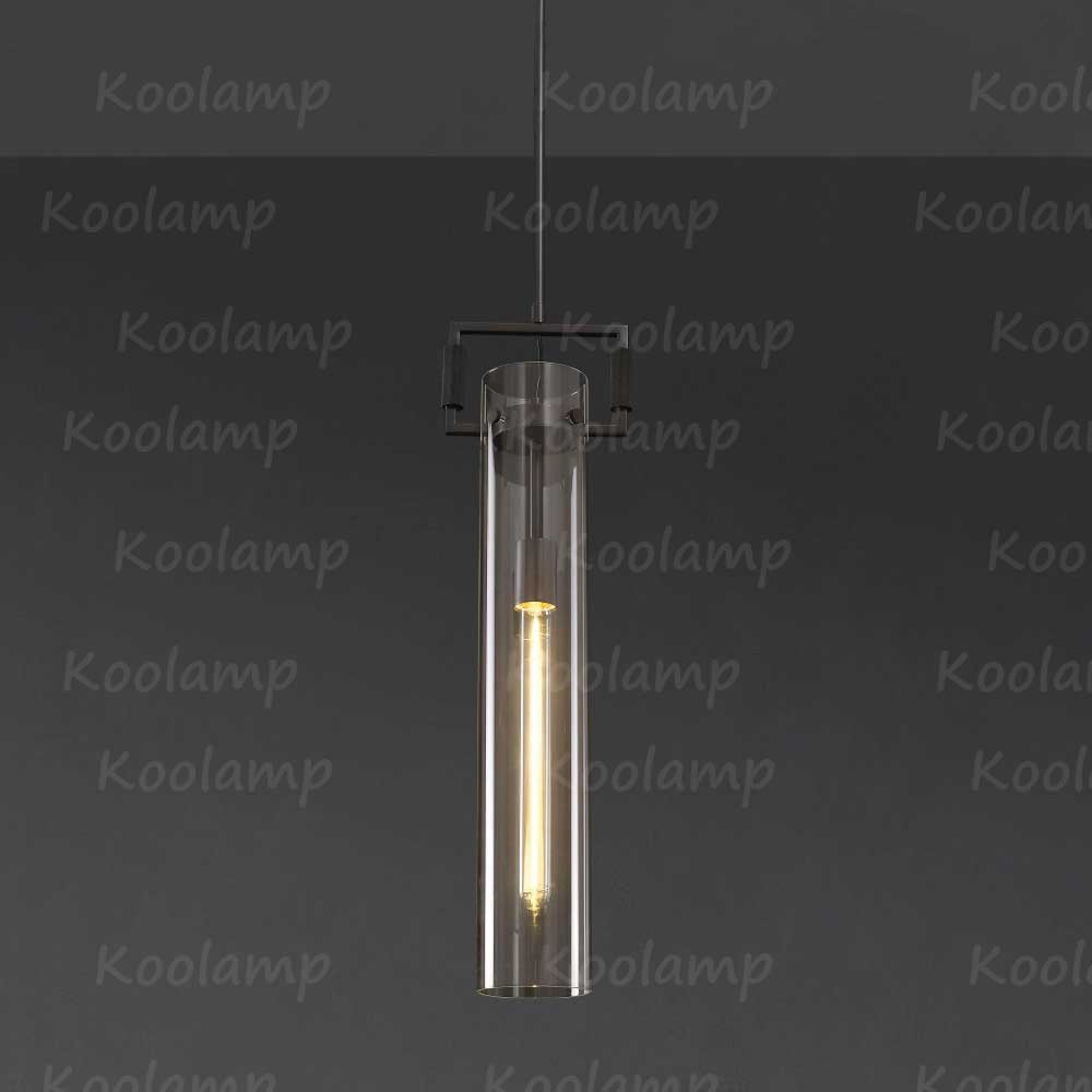 KL Machine Glass Cylinder Pendant