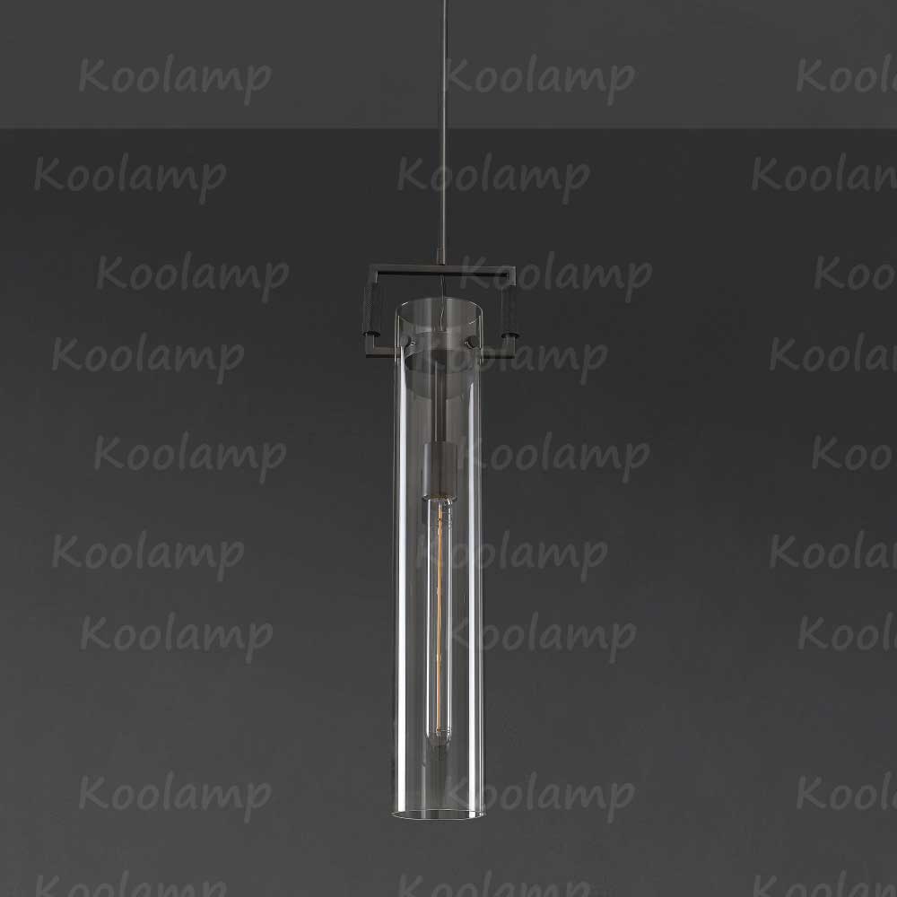 KL Machine Glass Cylinder Pendant