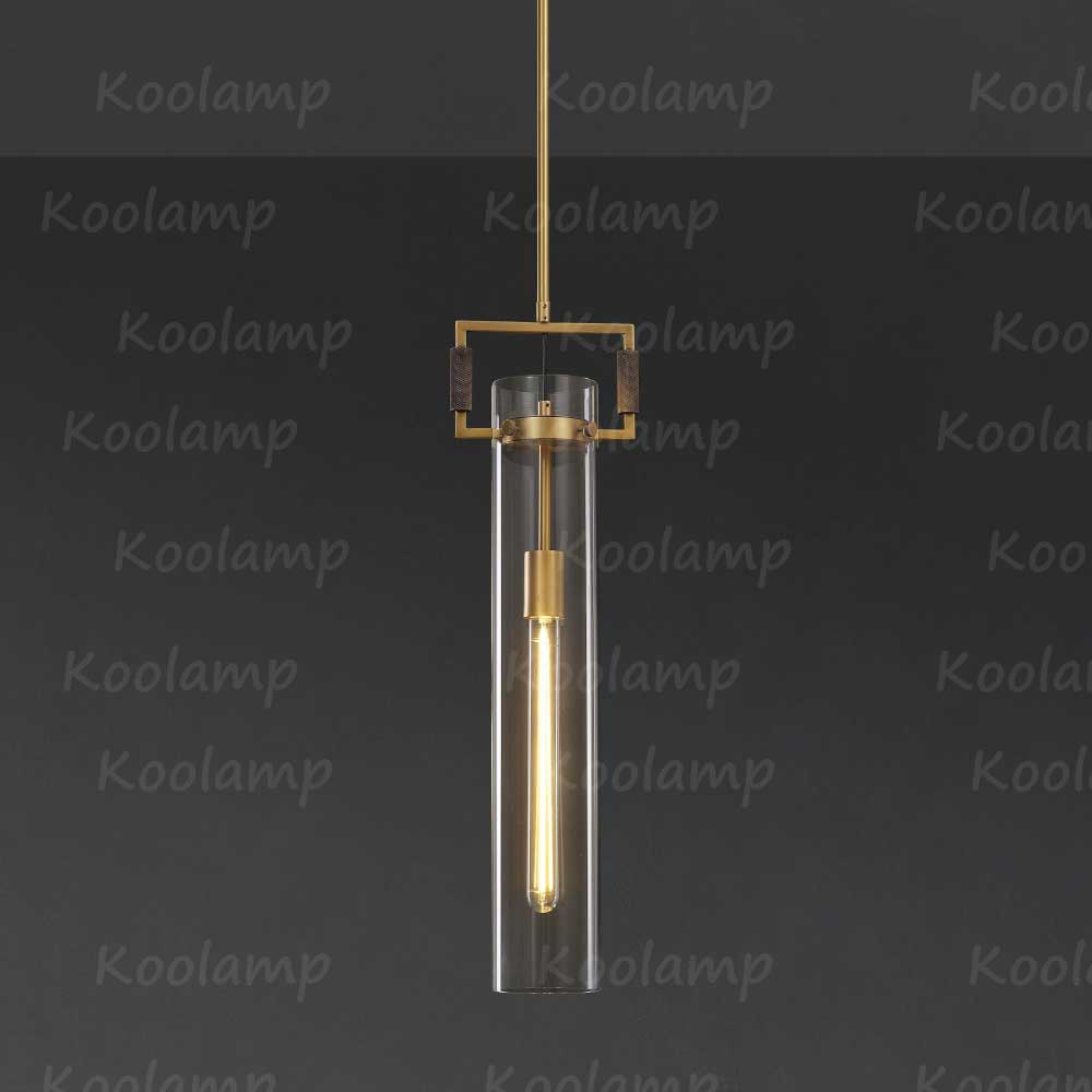 KL Machine Glass Cylinder Pendant