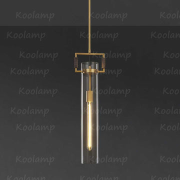 KL Machine Glass Cylinder Pendant