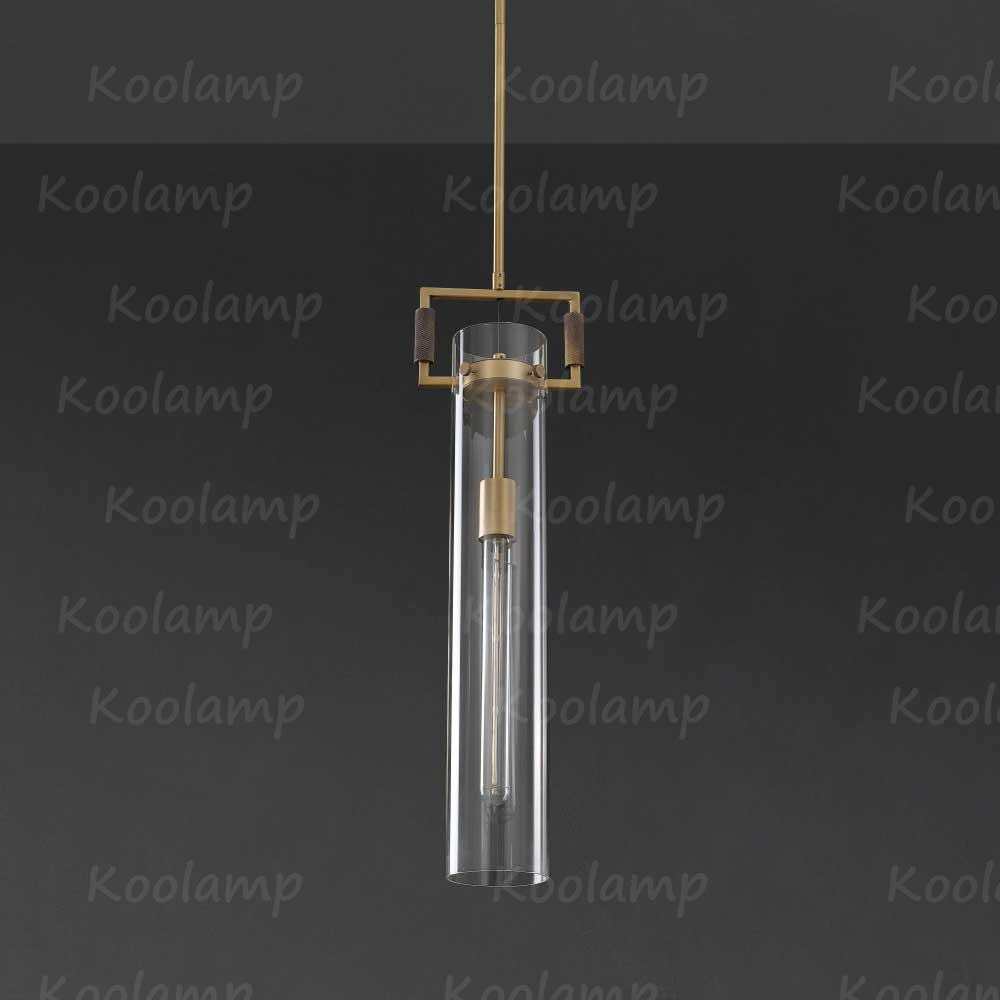 KL Machine Glass Cylinder Pendant