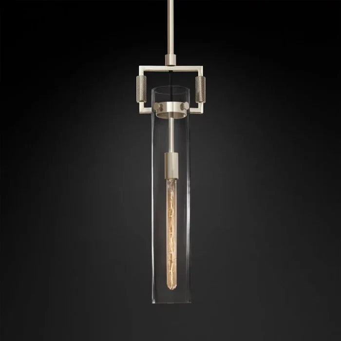 KL Machine Glass Cylinder Pendant