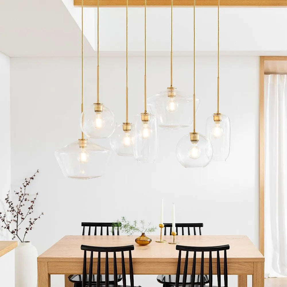 Sculptural 7-Light Multi Chandelier