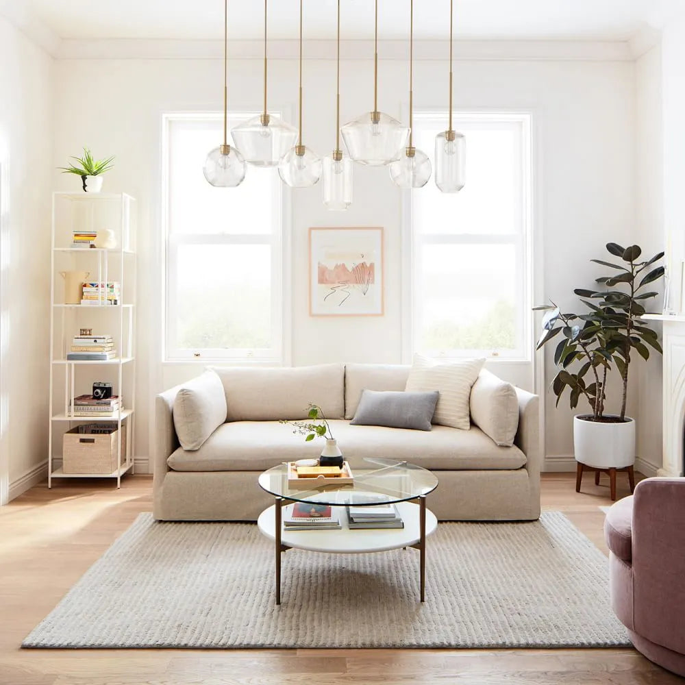 Sculptural 7-Light Multi Chandelier