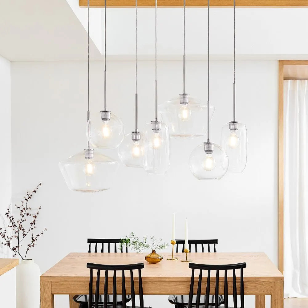 Sculptural 7-Light Multi Chandelier