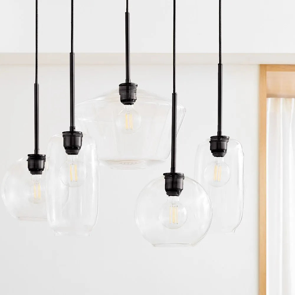 Sculptural 7-Light Multi Chandelier
