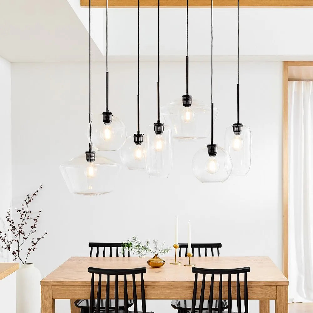 Sculptural 7-Light Multi Chandelier