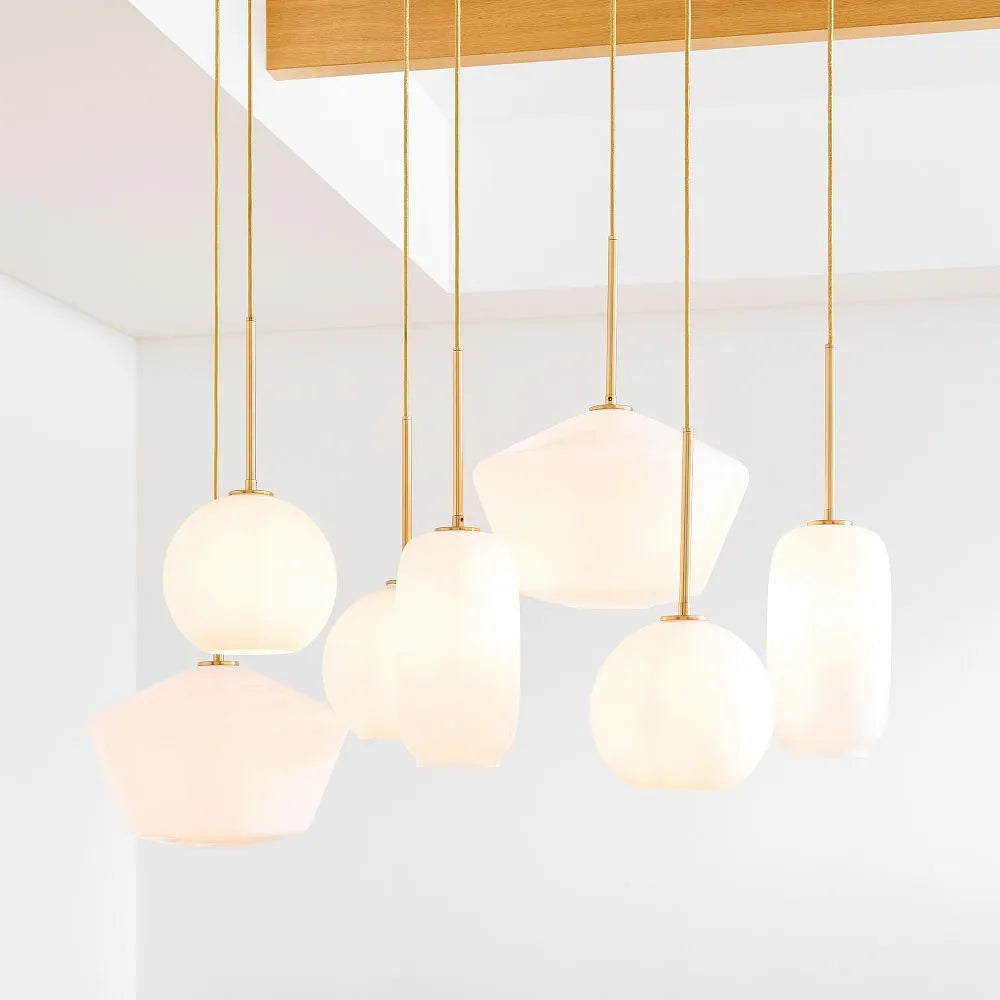 Sculptural 7-Light Multi Chandelier