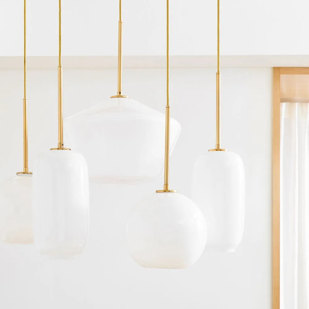 Sculptural 7-Light Multi Chandelier