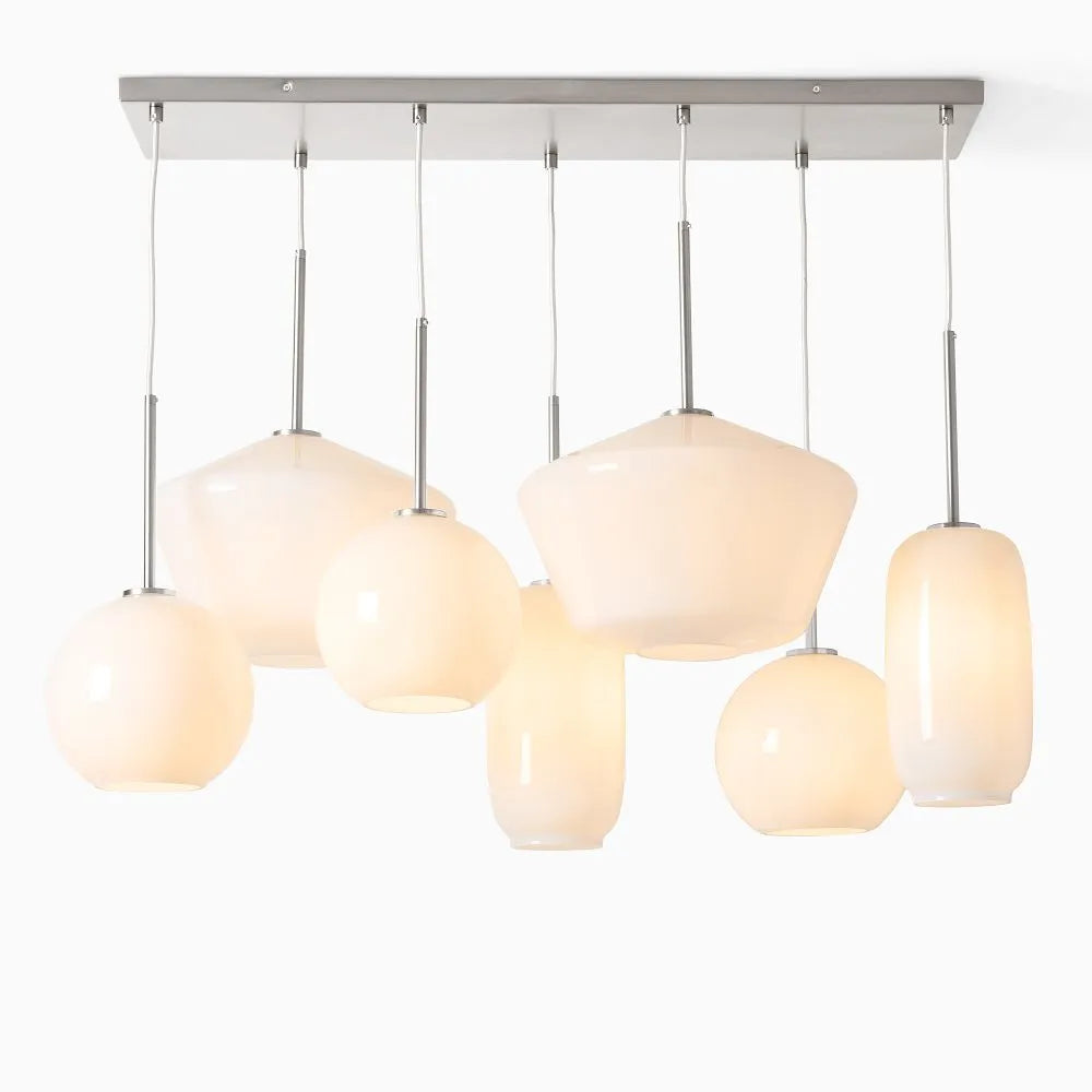 Sculptural 7-Light Multi Chandelier