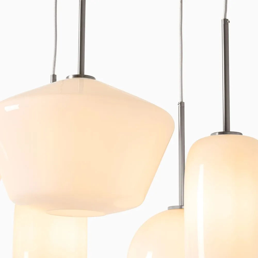 Sculptural 7-Light Multi Chandelier