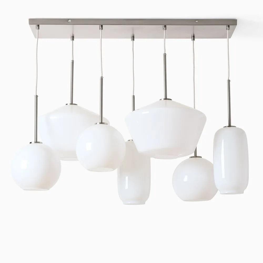 Sculptural 7-Light Multi Chandelier
