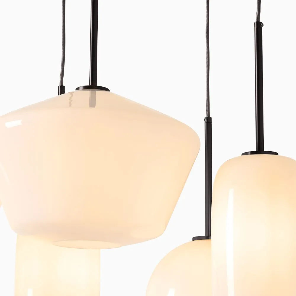 Sculptural 7-Light Multi Chandelier