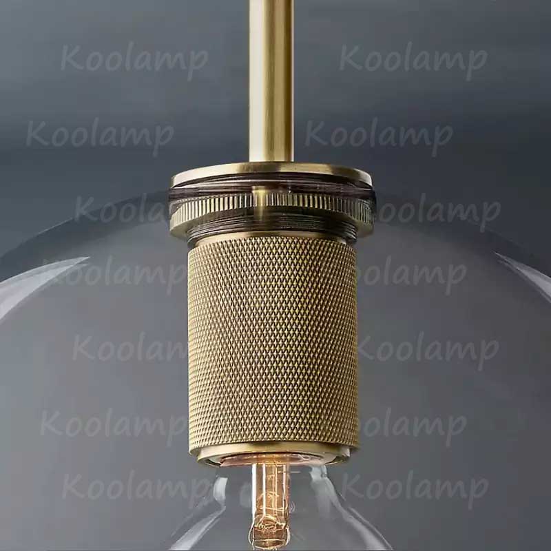 Utilita Glass Globe Shade Pendant Light