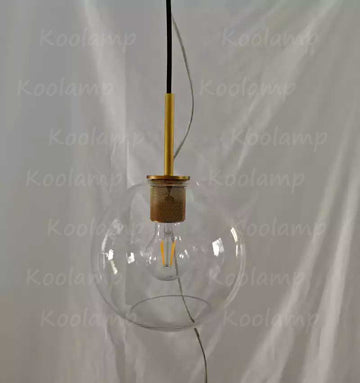 Utilita Glass Globe Shade Pendant Light
