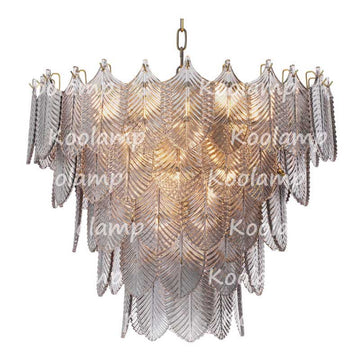 Verber Smoke Glass Round Chandelier