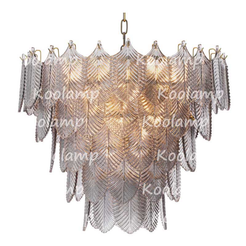 Verber Smoke Glass Round Chandelier