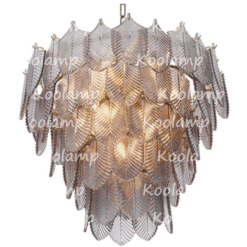 Verber Smoke Glass Round Chandelier