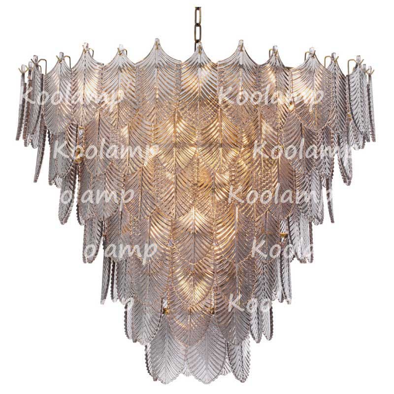 Verber Smoke Glass Round Chandelier