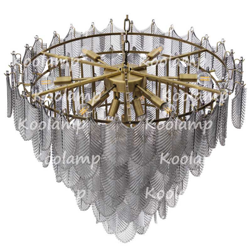 Verber Smoke Glass Round Chandelier