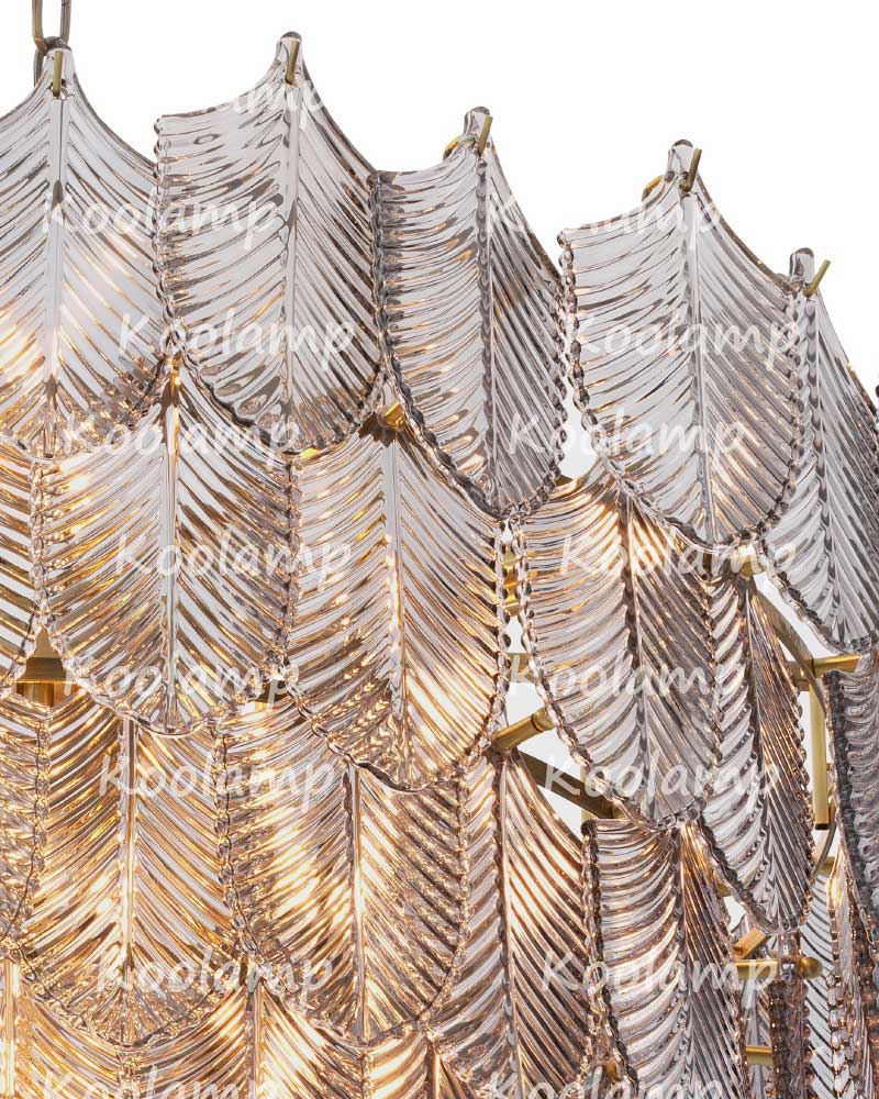 Verber Smoke Glass Round Chandelier
