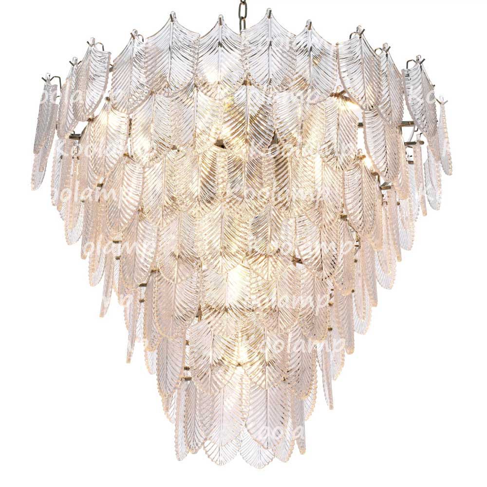 Verber Clear Glass Round Chandelier
