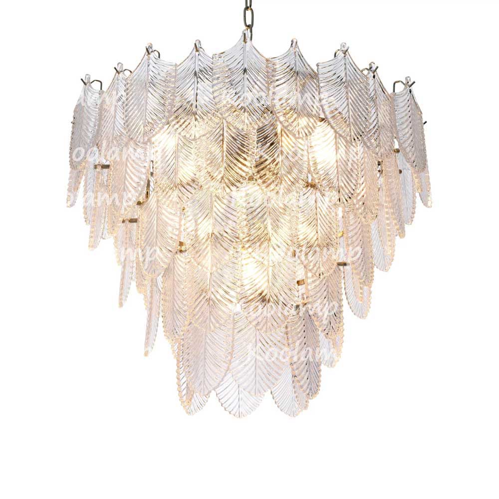 Verber Clear Glass Round Chandelier