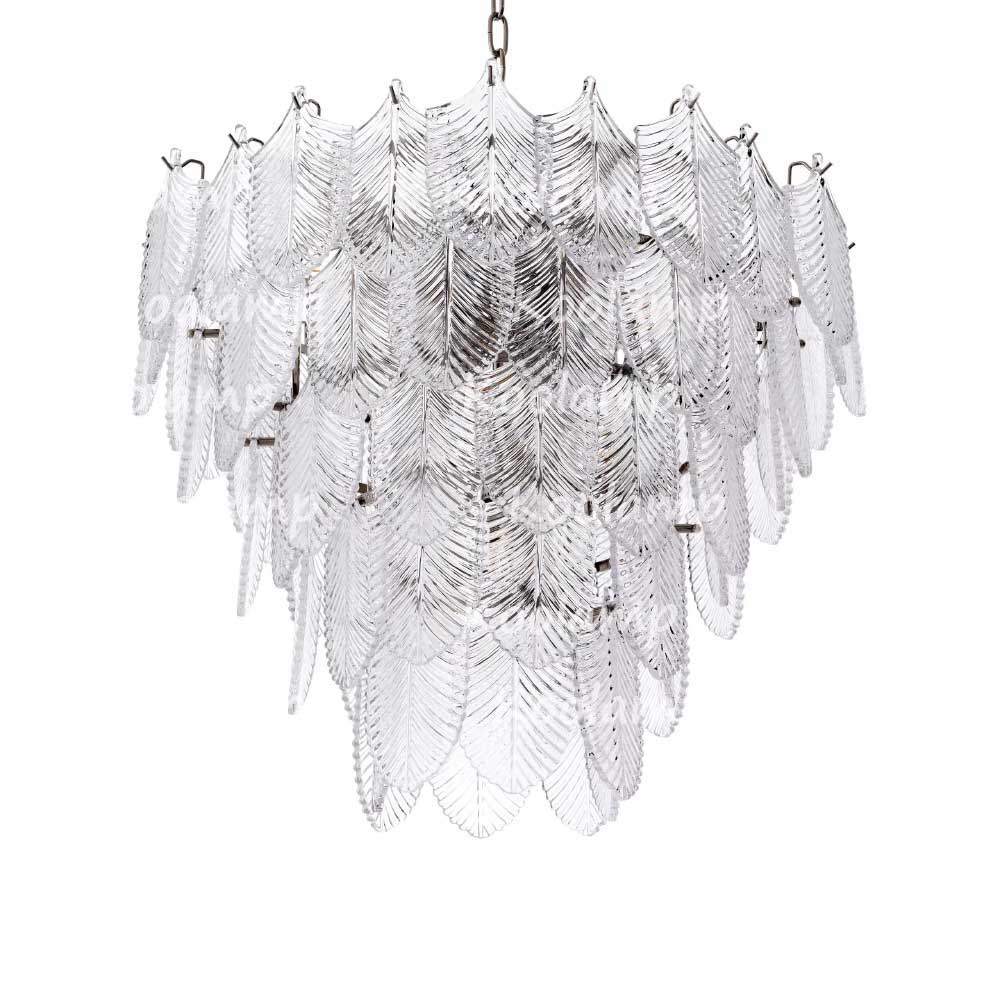 Verber Clear Glass Round Chandelier