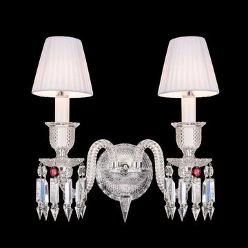 Zenith Bacara Crystal 2-Light Wall Sconce