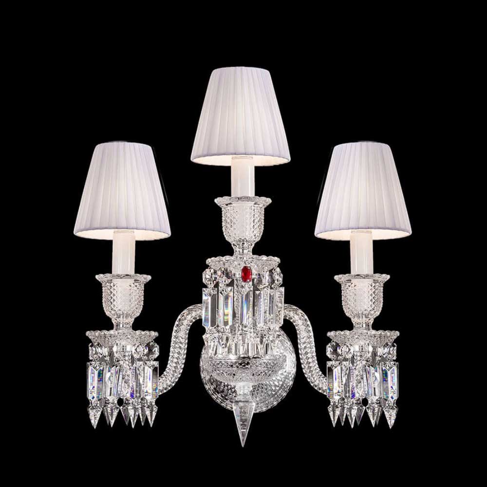 Zenith Bacara Crystal 3-Light Wall Sconce