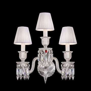 Zenith Bacara Crystal 3-Light Wall Sconce