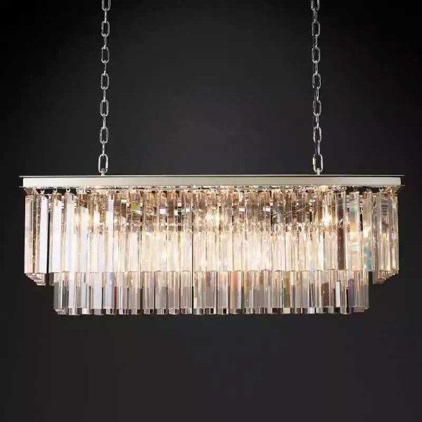 1920s Odeon Rectangular Chandelier 40