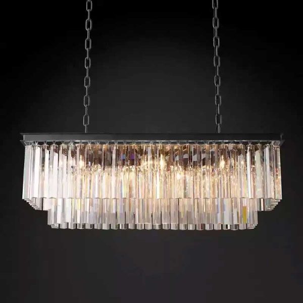 1920s Odeon Rectangular Chandelier 40