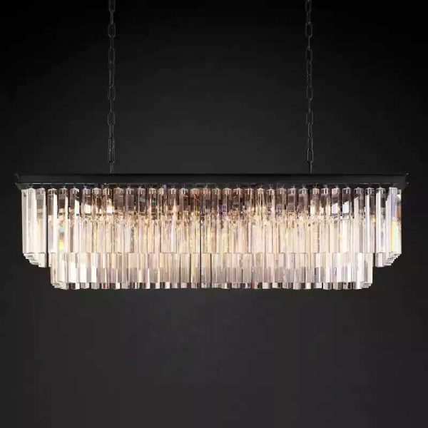 1920s Odeon Rectangular Chandelier 49