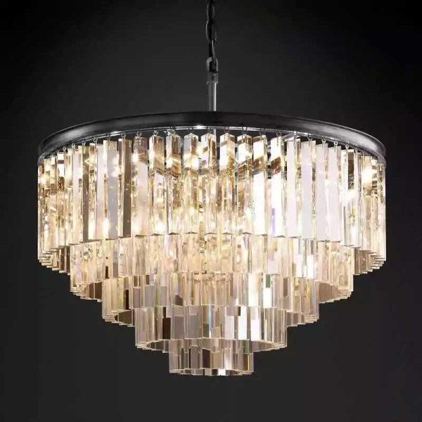 1920s Odeon Round Chandelier 32