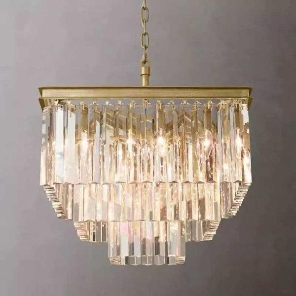 1920s Odeon Square Chandelier 22