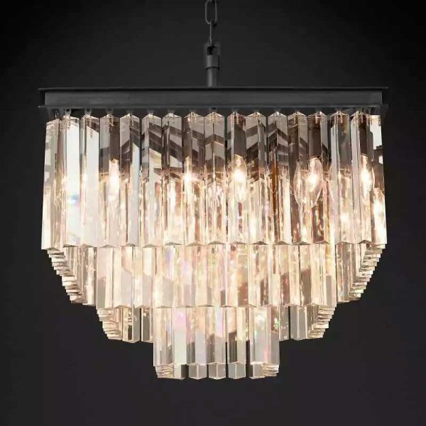 1920s Odeon Square Chandelier 22