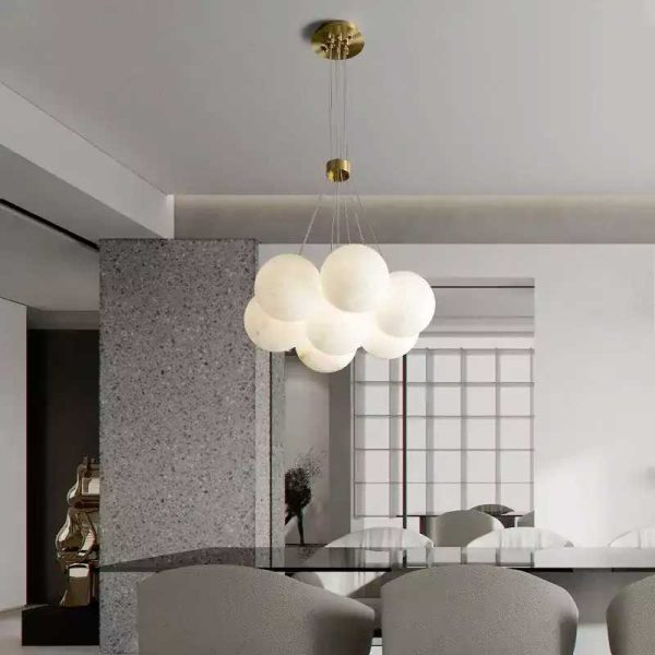 Alabaster Global Ceiling Pendant