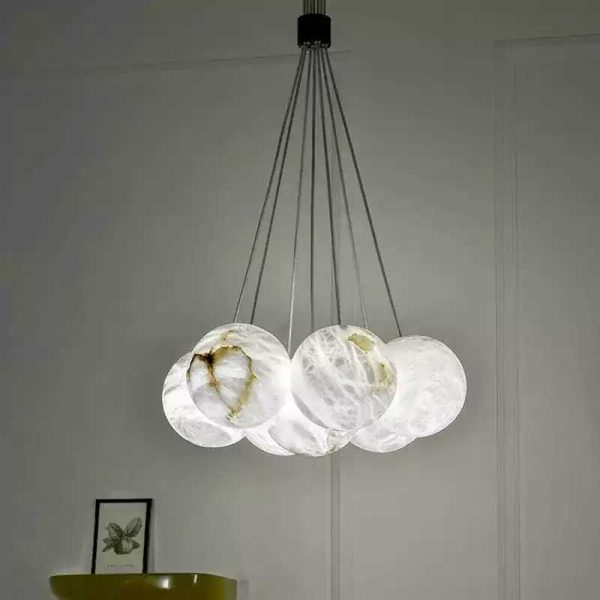 Alabaster Global Ceiling Pendant