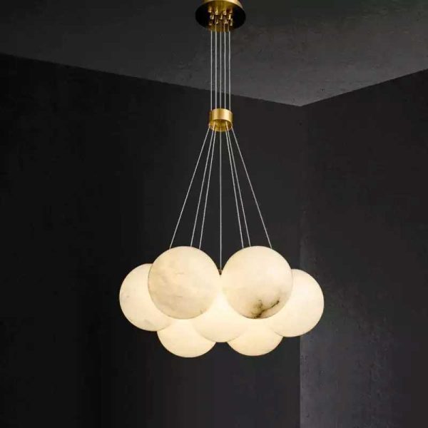 Alabaster Global Ceiling Pendant